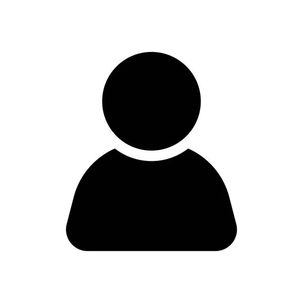 man icon. black icon. person symbol